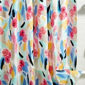Kate Spade paintball floral shower curtain